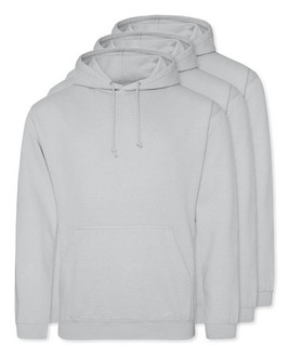 Pack of 3 AWDis Just Hoods JH001 - Unisex Cozy Hooded Sweatshirt for All Seasons