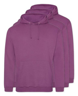 Pack of 3 AWDis Just Hoods JH001 - Unisex Cozy Hooded Sweatshirt for All Seasons