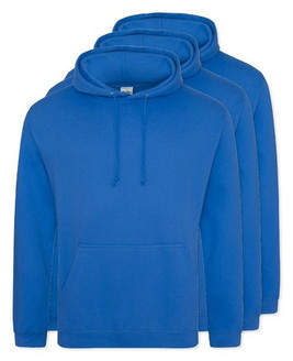 Pack of 3 AWDis Just Hoods JH001 - Unisex Cozy Hooded Sweatshirt for All Seasons
