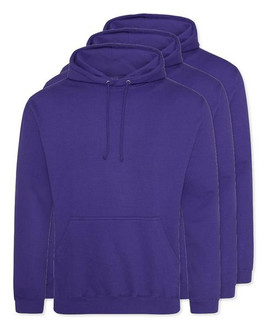 Pack of 3 AWDis Just Hoods JH001 - Unisex Cozy Hooded Sweatshirt for All Seasons