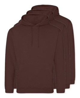 Pack of 3 AWDis Just Hoods JH001 - Unisex Cozy Hooded Sweatshirt for All Seasons