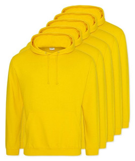 Pack of 5 AWDis Just Hoods JH001 - Unisex Cozy Hooded Sweatshirt for All Seasons