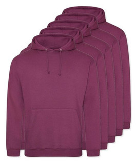 Pack of 5 AWDis Just Hoods JH001 - Unisex Cozy Hooded Sweatshirt for All Seasons
