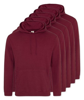 Pack of 5 AWDis Just Hoods JH001 - Unisex Cozy Hooded Sweatshirt for All Seasons