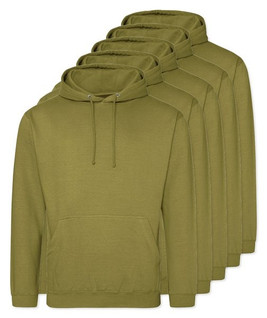 Pack of 5 AWDis Just Hoods JH001 - Unisex Cozy Hooded Sweatshirt for All Seasons