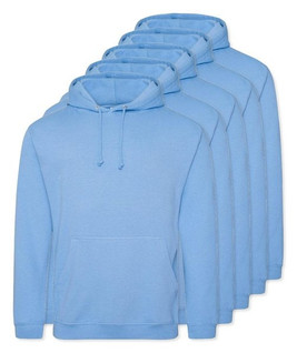 Pack of 5 AWDis Just Hoods JH001 - Unisex Cozy Hooded Sweatshirt for All Seasons