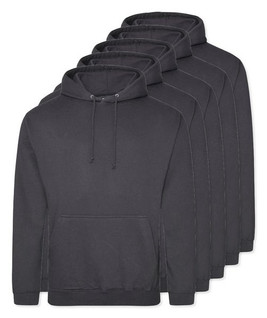 Pack of 5 AWDis Just Hoods JH001 - Unisex Cozy Hooded Sweatshirt for All Seasons