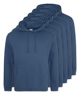 Pack of 5 AWDis Just Hoods JH001 - Unisex Cozy Hooded Sweatshirt for All Seasons