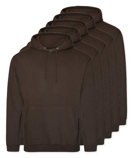 Pack of 5 AWDis Just Hoods JH001 - Unisex Cozy Hooded Sweatshirt for All Seasons