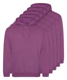 Pack of 5 AWDis Just Hoods JH001 - Unisex Cozy Hooded Sweatshirt for All Seasons