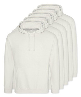 Balení 5 ks AWDis Just Hoods JH001 - Stylová Unisex Mikina s Kapucí pro Každodenní Nošení