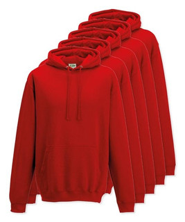Pack of 5 AWDis Just Hoods JH001 - Unisex Cozy Hooded Sweatshirt for All Seasons