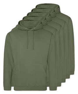 Pack of 5 AWDis Just Hoods JH001 - Unisex Cozy Hooded Sweatshirt for All Seasons