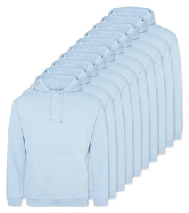Pack of 10 AWDis Just Hoods JH001 - Unisex Cozy Hooded Sweatshirt for All Seasons