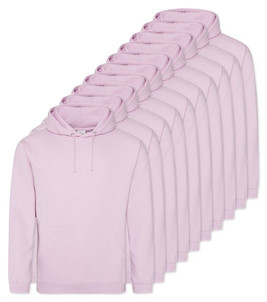 Pack of 10 AWDis Just Hoods JH001 - Unisex Cozy Hooded Sweatshirt for All Seasons
