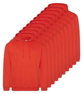 Pack of 10 AWDis Just Hoods JH001 - Unisex Cozy Hooded Sweatshirt for All Seasons