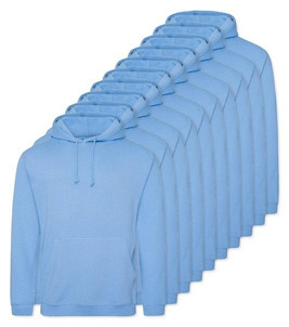 Pack of 10 AWDis Just Hoods JH001 - Unisex Cozy Hooded Sweatshirt for All Seasons