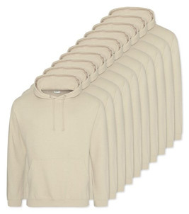 Pack of 10 AWDis Just Hoods JH001 - Unisex Cozy Hooded Sweatshirt for All Seasons