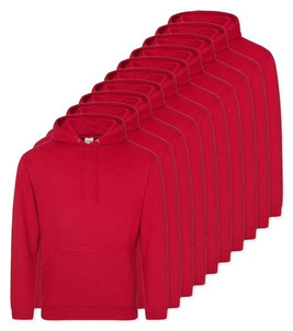 Pack of 10 AWDis Just Hoods JH001 - Unisex Cozy Hooded Sweatshirt for All Seasons