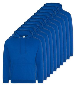 Pack of 10 AWDis Just Hoods JH001 - Unisex Cozy Hooded Sweatshirt for All Seasons