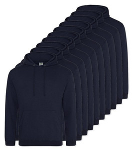 Pack of 10 AWDis Just Hoods JH001 - Unisex Cozy Hooded Sweatshirt for All Seasons