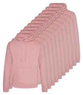 Pack of 10 AWDis Just Hoods JH001 - Unisex Cozy Hooded Sweatshirt for All Seasons