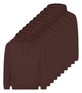 Pack of 10 AWDis Just Hoods JH001 - Unisex Cozy Hooded Sweatshirt for All Seasons