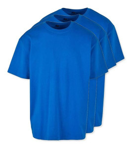Pakke med 3 Build Your Brand BY102 - Komfortabel Oversize T-Shirt til Mænd