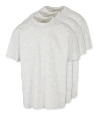Build Your Brand BY102x3 - Classic Comfort Oversized Cotton T-Shirt for Men