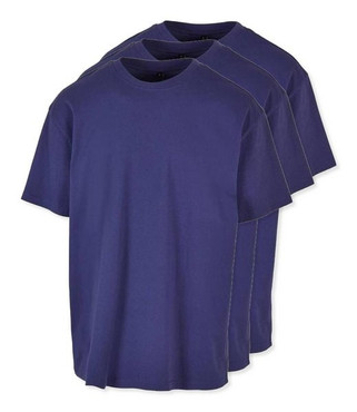 Build Your Brand BY102x3 - Classic Comfort Oversized Cotton T-Shirt for Men