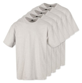 Build Your Brand BY102x5 - Classic Comfort Oversized Cotton T-Shirt for Men