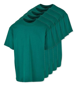 Build Your Brand BY102x5 - Classic Comfort Oversized Cotton T-Shirt for Men