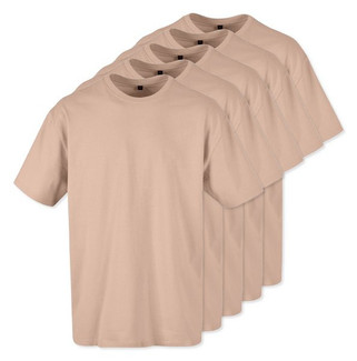 Build Your Brand BY102x5 - Classic Comfort Oversized Cotton T-Shirt for Men