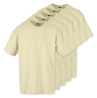 Build Your Brand BY102x5 - Classic Comfort Oversized Cotton T-Shirt for Men