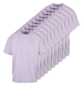 Pack of 10 Build Your Brand BY102 - Classic Comfort Oversized Cotton T-Shirt for Men