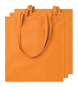 Pack of 3 GiftRetail MO9268 - COTTONEL COLOUR Eco-Friendly 140gsm Cotton Shopping Tote Bag