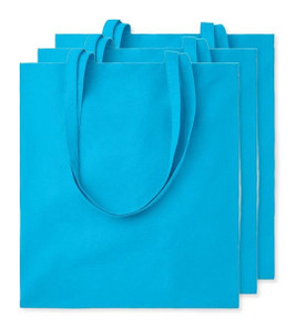 Pack of 3 GiftRetail MO9268 - COTTONEL COLOUR Eco-Friendly 140gsm Cotton Shopping Tote Bag