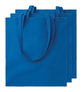 Pack of 3 GiftRetail MO9268 - COTTONEL COLOUR Eco-Friendly 140gsm Cotton Shopping Tote Bag
