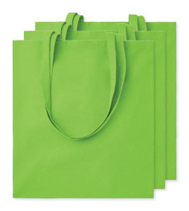 Paket od 3 GiftRetail MO9268 - COTTONEL COLOUR Eco-Friendly 140gsm Cotton Shopping Tote Bag