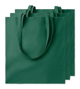Paket od 3 GiftRetail MO9268 - COTTONEL COLOUR Eco-Friendly 140gsm Cotton Shopping Tote Bag