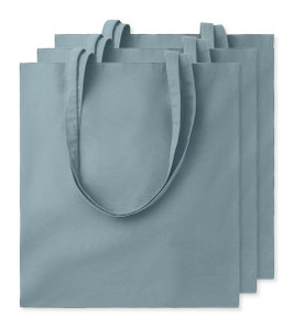 Pack of 3 GiftRetail MO9268 - COTTONEL COLOUR Eco-Friendly 140gsm Cotton Shopping Tote Bag