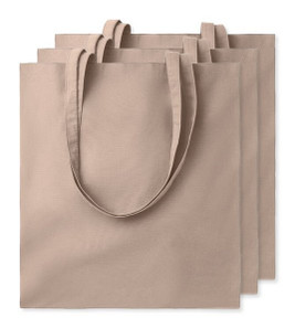 Pack of 3 GiftRetail MO9268 - COTTONEL COLOUR Eco-Friendly 140gsm Cotton Shopping Tote Bag