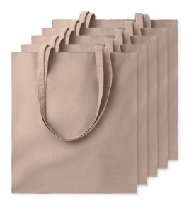 Pack of 5 GiftRetail MO9268 - COTTONEL COLOUR Eco-Friendly 140gsm Cotton Shopping Tote Bag