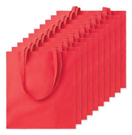 Pack de 10 GiftRetail MO9268 - COTTONEL COLOUR + Sac shopping coton 140gr/m²