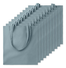 Pack of 10 GiftRetail MO9268 - COTTONEL COLOUR Eco-Friendly 140gsm Cotton Shopping Tote Bag