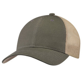 AJM 7F640M - Duck Canvas / Polyester Mesh 6 Panel Constructed Full-Fit (Mesh Back)