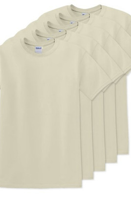 Gildan 5000x5 - Premium Heavy Cotton Classic Fit T-Shirt for Adults