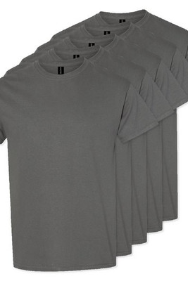 Pack of 5 Gildan 5000 - Premium Heavy Cotton Classic Fit T-Shirt for Adults