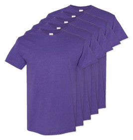 Pack of 5 Gildan 5000 - Premium Heavy Cotton Classic Fit T-Shirt for Adults