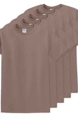 Pack of 5 Gildan 5000 - Premium Heavy Cotton Classic Fit T-Shirt for Adults
